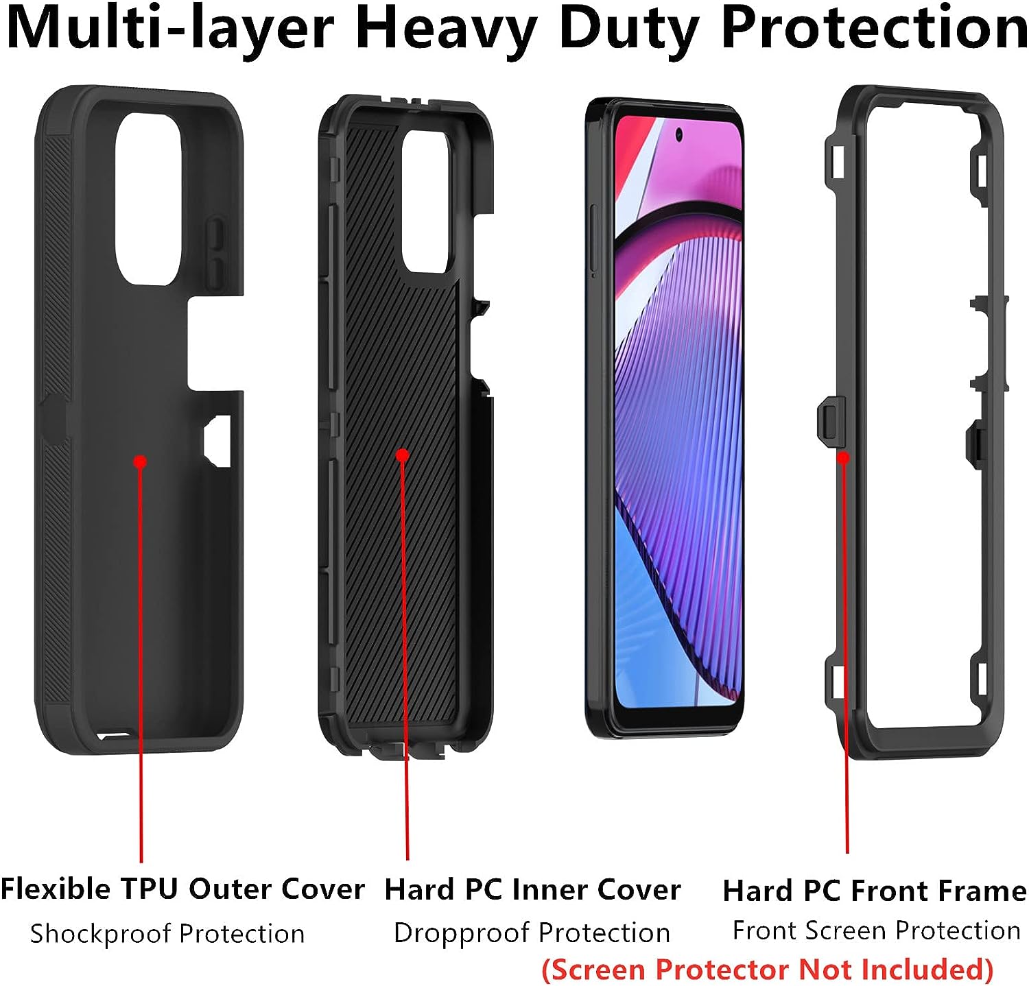 Coque Defender antichoc pour Motorola Moto G 5G (2024) Coque Defender antichoc pour Motorola Moto G 5G (2024)
